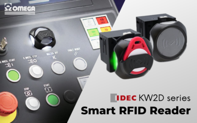 KW2D Idec – Lettore RFID intelligente e autonomo per pannelli eleganti e moderni
