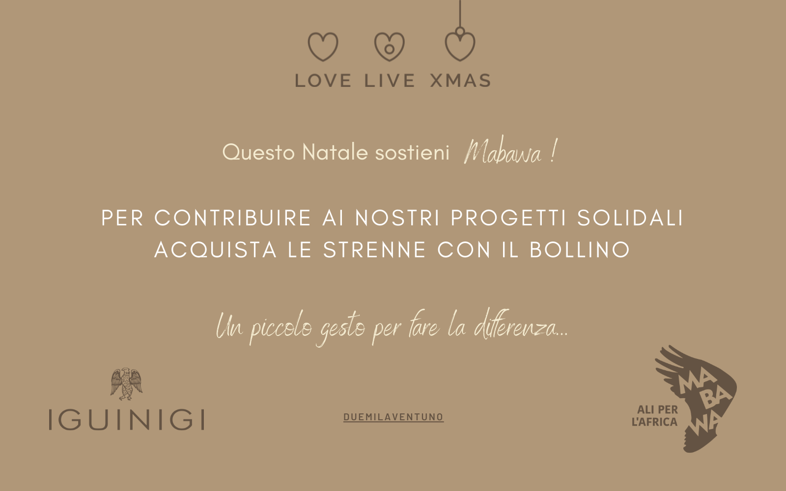 COLLEZIONE NATALE Cartolina collaborazione Mabawa - Guinigi
