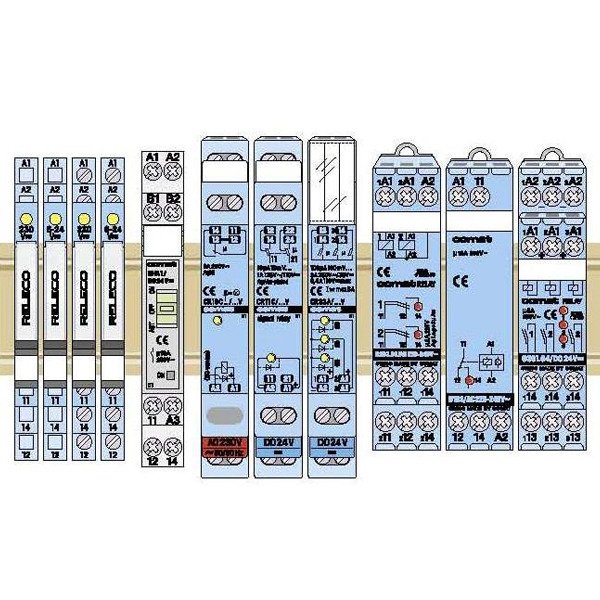 relè d’interfaccia su guida DIN