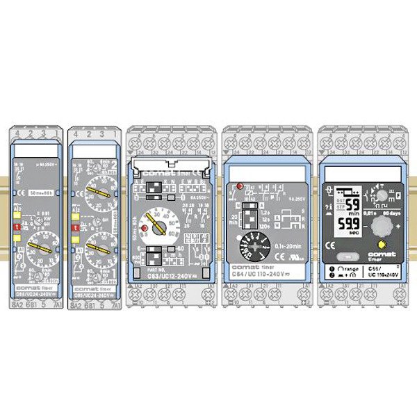 Relé temporizzati su guide DIN